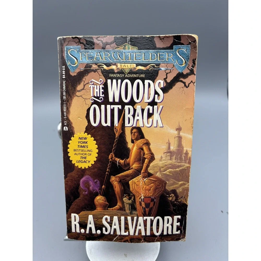 THE WOODS OUT BACK by R. A. Salvatore (PB 1993) Spearwielder's Tale book 1 - Picture 1 of 3